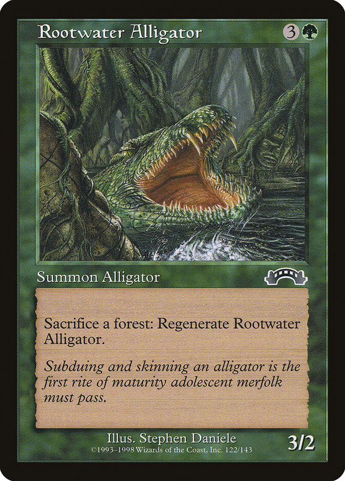Aligátor de Rootwater / Rootwater Alligator - Magic: The Gathering - MoxLand