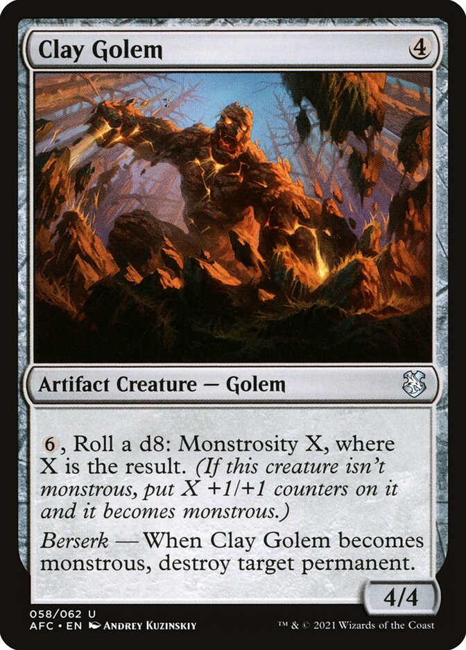 Golem de Argila / Clay Golem - Magic: The Gathering - MoxLand