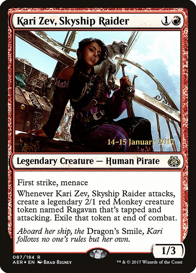 Kari Zev, Incursora das Aeronaus / Kari Zev, Skyship Raider - Magic: The Gathering - MoxLand