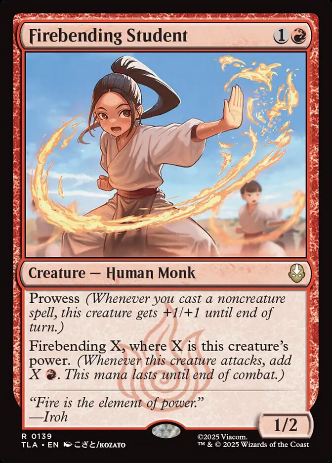 Estudante de Dobra de Fogo / Firebending Student - Magic: The Gathering - MoxLand