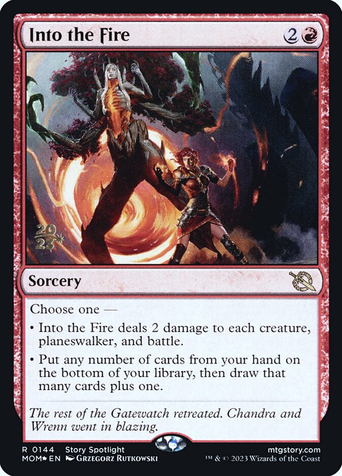No Meio do Fogo / Into the Fire - Magic: The Gathering - MoxLand