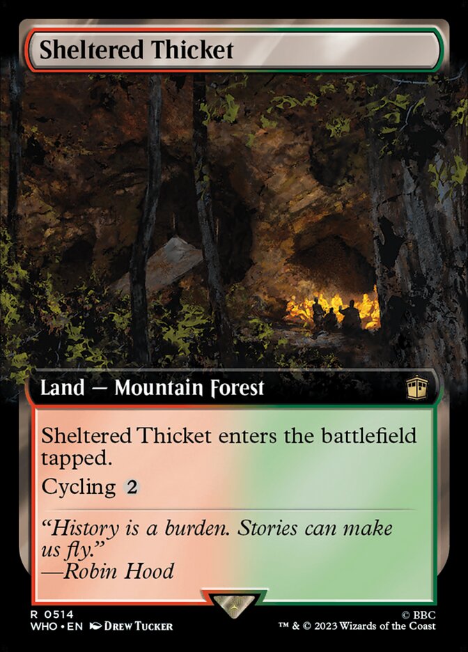Arvoredo Resguardado / Sheltered Thicket - Magic: The Gathering - MoxLand