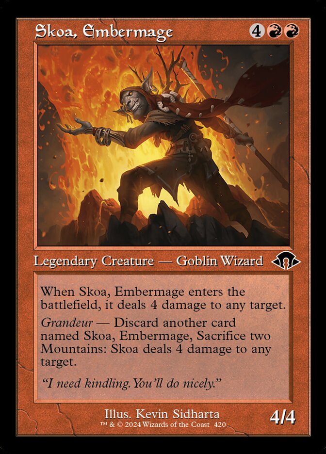 Skoa, Maga Ígnea / Skoa, Embermage - Magic: The Gathering - MoxLand