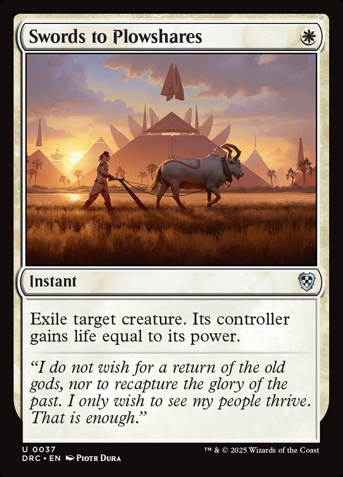 Espadas em Arados / Swords to Plowshares - Magic: The Gathering - MoxLand