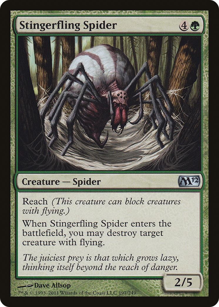 Aranha Lança-Ferrão / Stingerfling Spider - Magic: The Gathering - MoxLand