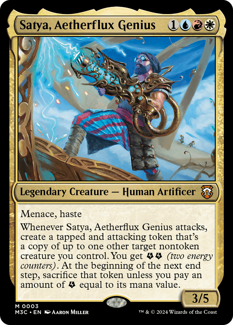 Satya, Gênio do Fluxo de Éter / Satya, Aetherflux Genius - Magic: The Gathering - MoxLand