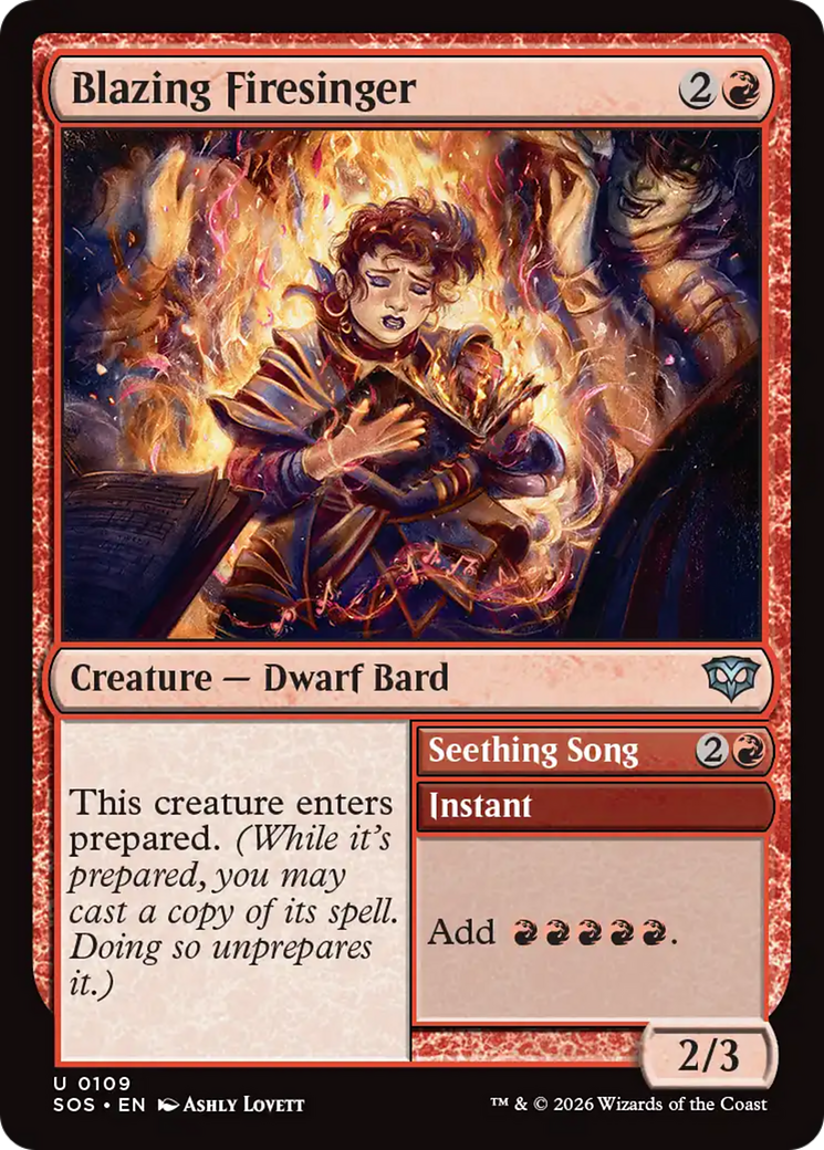 Blazing Firesinger - Magic: The Gathering - MoxLand