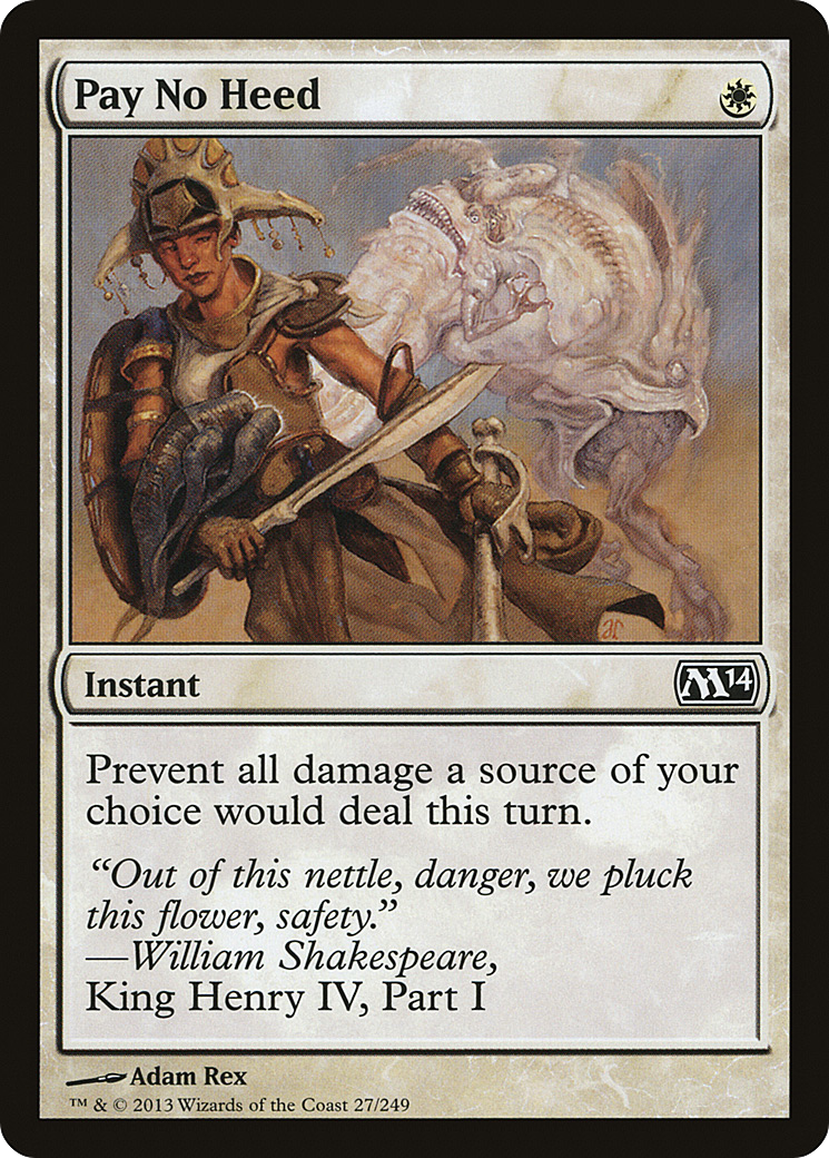 Desconsiderar / Pay No Heed - Magic: The Gathering - MoxLand