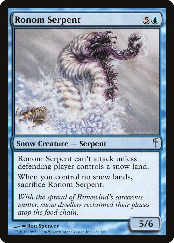 Serpente de Ronom / Ronom Serpent - Magic: The Gathering - MoxLand