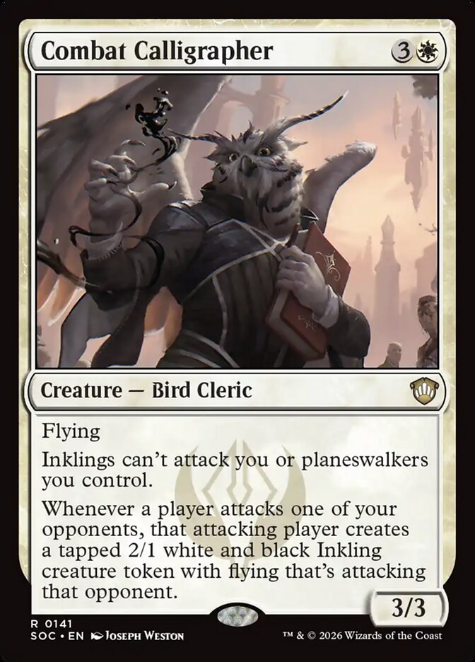 Calígrafo de Combate / Combat Calligrapher - Magic: The Gathering - MoxLand