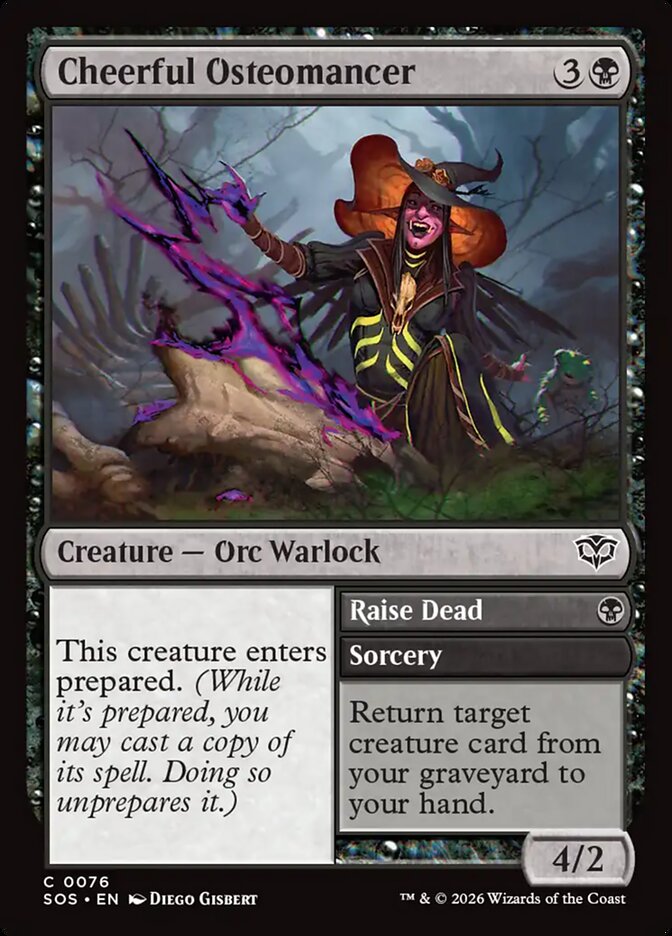 Cheerful Osteomancer - Magic: The Gathering - MoxLand