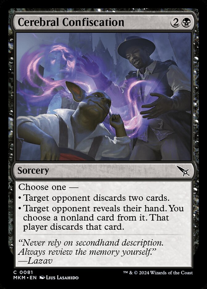 Confisco Cerebral / Cerebral Confiscation - Magic: The Gathering - MoxLand