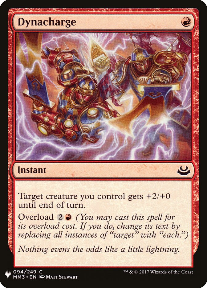 Dinamocarga / Dynacharge - Magic: The Gathering - MoxLand