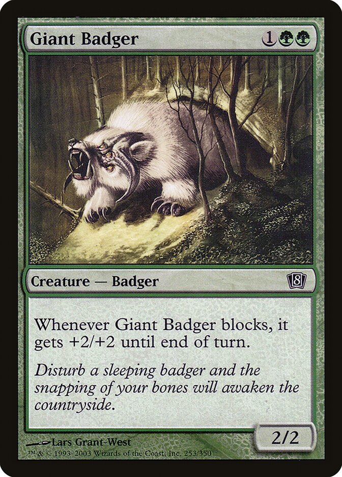Texugo Gigante / Giant Badger - Magic: The Gathering - MoxLand