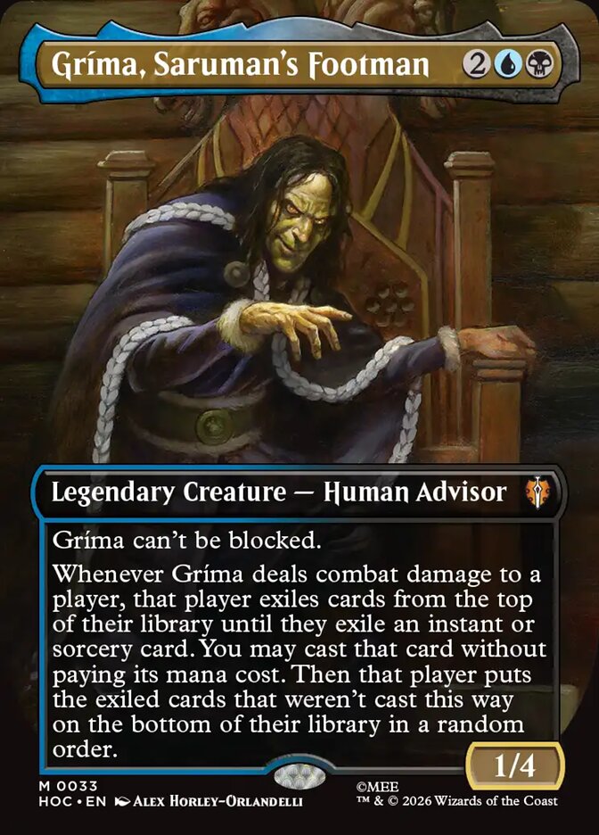 Gríma, Lacaio de Saruman / Gríma, Saruman's Footman