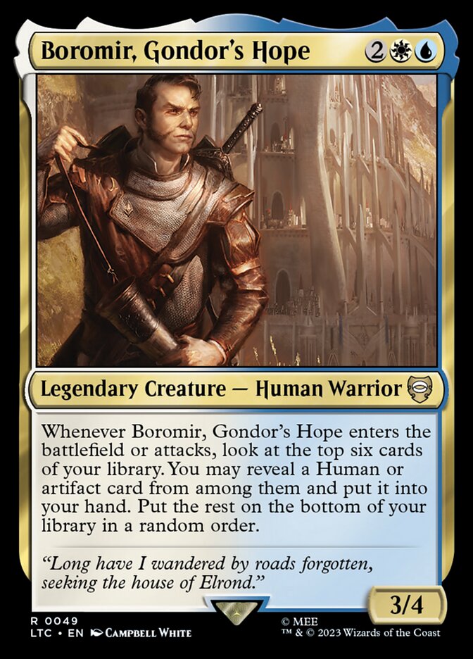Boromir, Esperança de Gondor / Boromir, Gondor's Hope - Magic: The Gathering - MoxLand