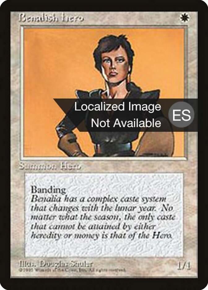 Heroína de Benália / Benalish Hero - Magic: The Gathering - MoxLand