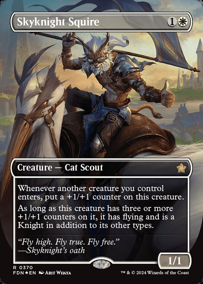 Escudeiro Cavaleiro Celeste / Skyknight Squire - Magic: The Gathering - MoxLand