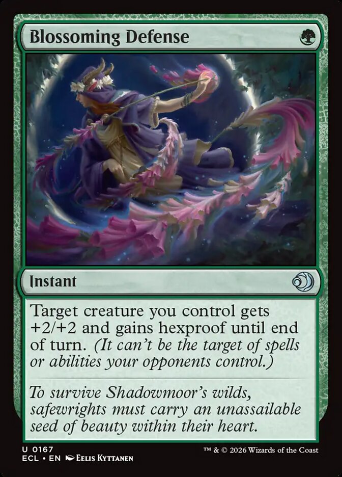Defesa Florescente / Blossoming Defense - Magic: The Gathering - MoxLand