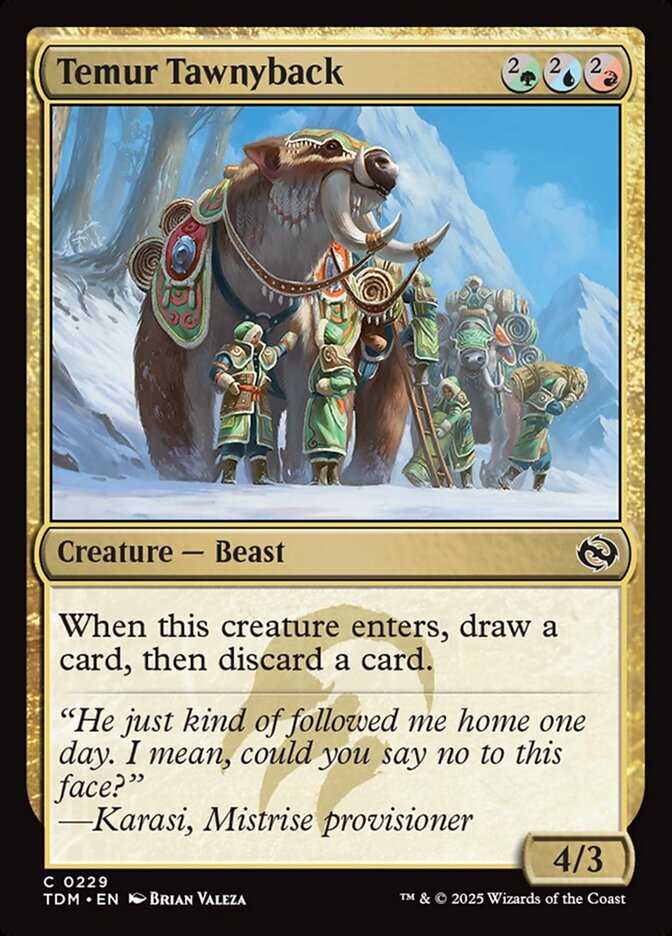 Dorsopardo Temur / Temur Tawnyback - Magic: The Gathering - MoxLand