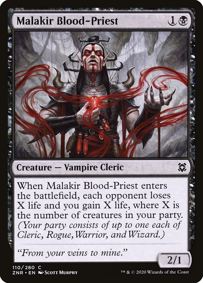 Sacerdote de Sangue de Malakir / Malakir Blood-Priest - Magic: The Gathering - MoxLand