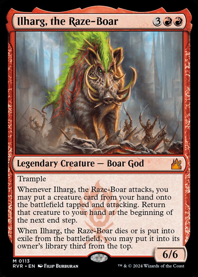Ilharg, o Javali Arrasador / Ilharg, the Raze-Boar - Magic: The Gathering - MoxLand