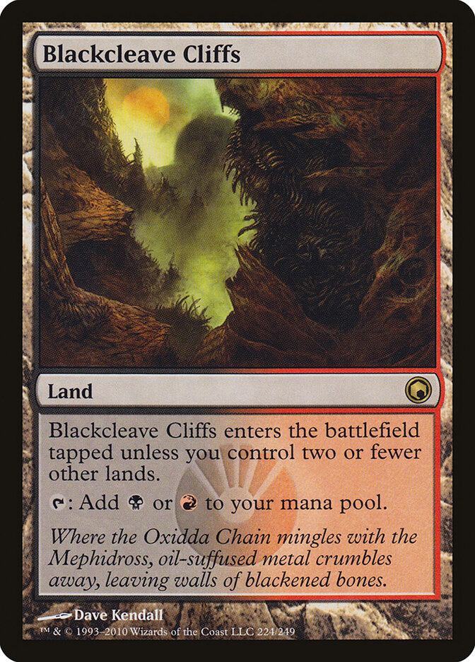 Penhascos de Fenda Negra / Blackcleave Cliffs - Magic: The Gathering - MoxLand