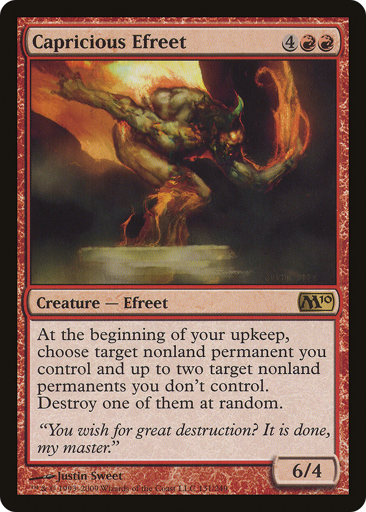 Efrite Caprichoso / Capricious Efreet - Magic: The Gathering - MoxLand