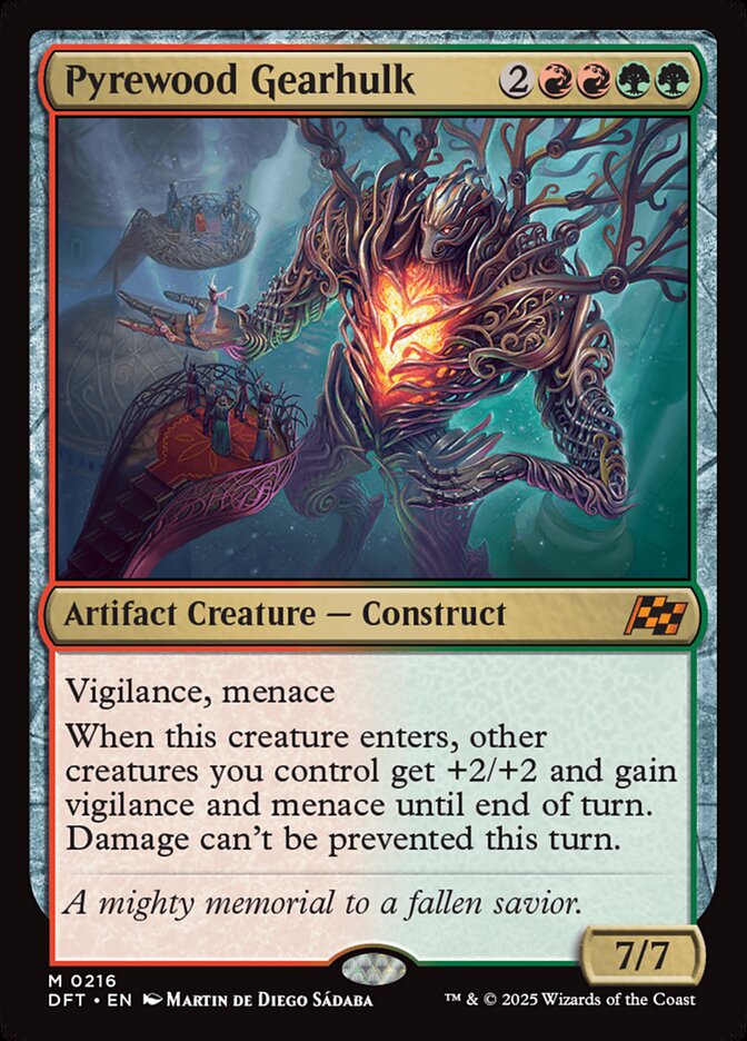 Mecanotitã da Lenhardente / Pyrewood Gearhulk - Magic: The Gathering - MoxLand
