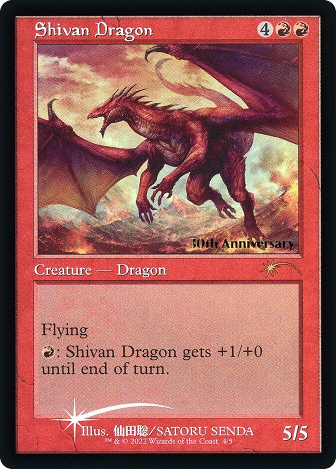 Dragão de Shiv / Shivan Dragon - Magic: The Gathering - MoxLand