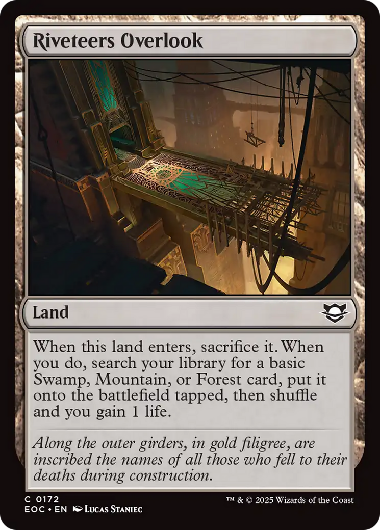 Mirante dos Rebiteiros / Riveteers Overlook - Magic: The Gathering - MoxLand