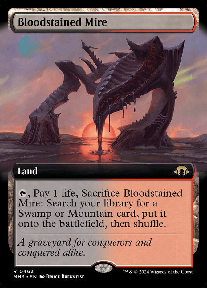 Lamaçal Ensangüentado / Bloodstained Mire - Magic: The Gathering - MoxLand
