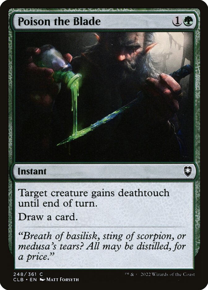 Envenenar a Lâmina / Poison the Blade - Magic: The Gathering - MoxLand