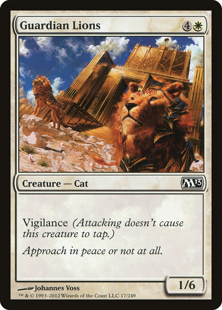 Leões Guardiões / Guardian Lions - Magic: The Gathering - MoxLand