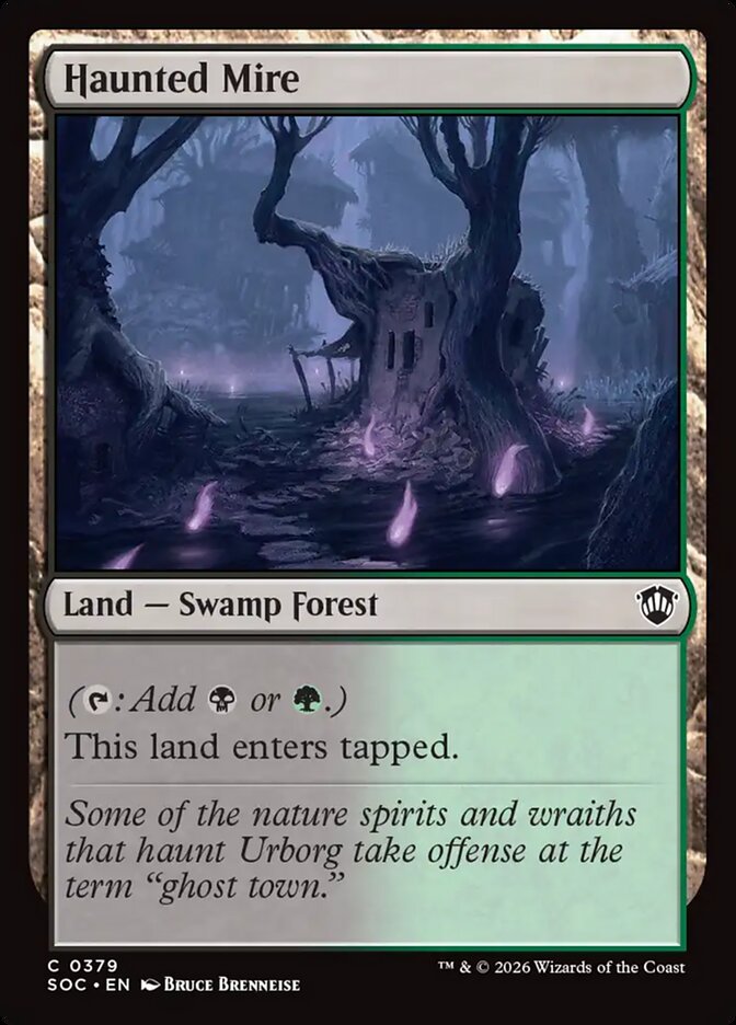 Lodaçal Assombrado / Haunted Mire - Magic: The Gathering - MoxLand