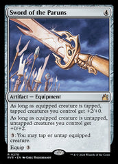 Espada dos Paruns / Sword of the Paruns - Magic: The Gathering - MoxLand