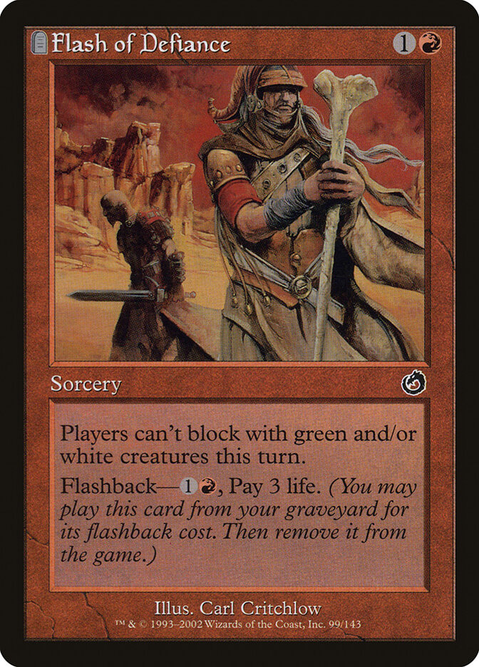 Lampejo de Rebeldia / Flash of Defiance - Magic: The Gathering - MoxLand