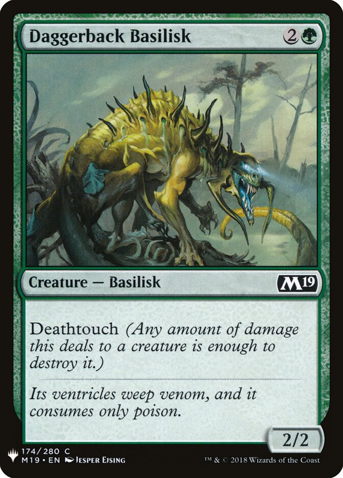 Basilisco Dorso-de-adaga / Daggerback Basilisk - Magic: The Gathering - MoxLand