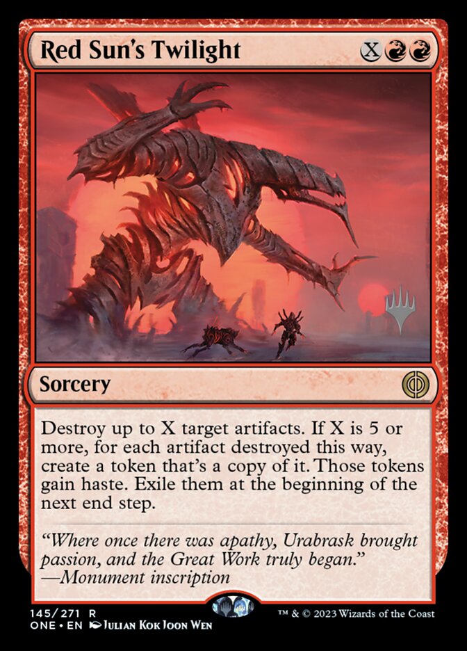 Crepúsculo do Sol Vermelho / Red Sun's Twilight - Magic: The Gathering - MoxLand
