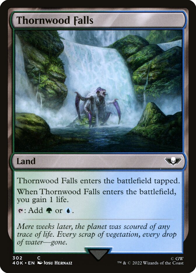 Cachoeira dos Espinhos / Thornwood Falls - Magic: The Gathering - MoxLand