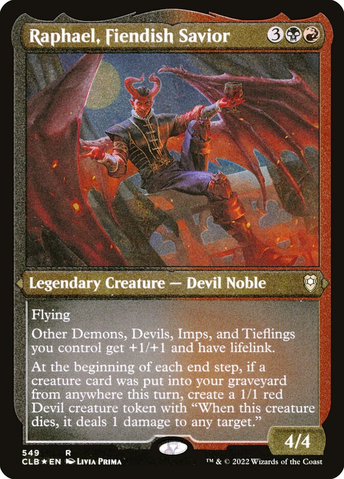 Raphael, Salvador Demoníaco / Raphael, Fiendish Savior - Magic: The Gathering - MoxLand