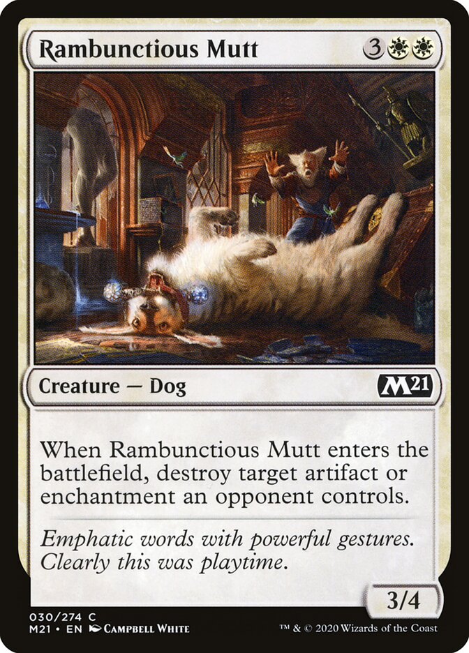 Vira-lata Bagunceiro / Rambunctious Mutt - Magic: The Gathering - MoxLand