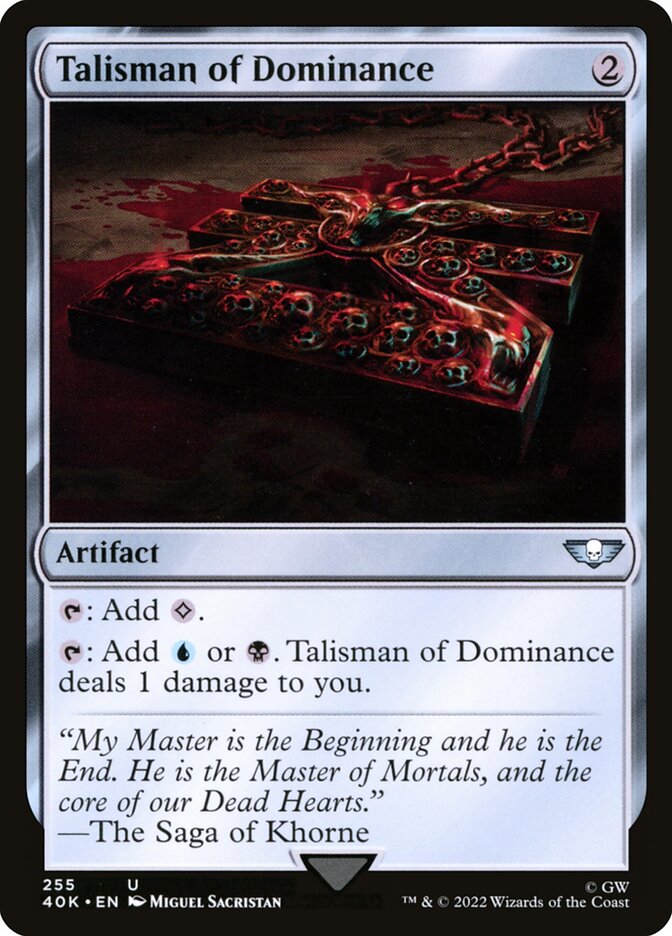 Talismã da Dominação / Talisman of Dominance - Magic: The Gathering - MoxLand
