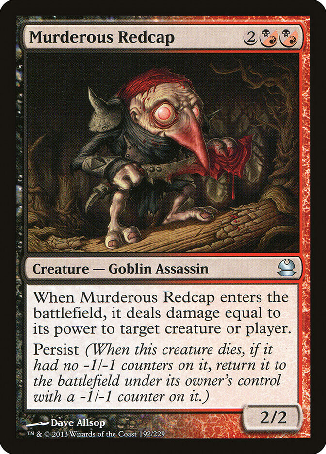 Barrete Vermelho Assassino / Murderous Redcap - Magic: The Gathering - MoxLand