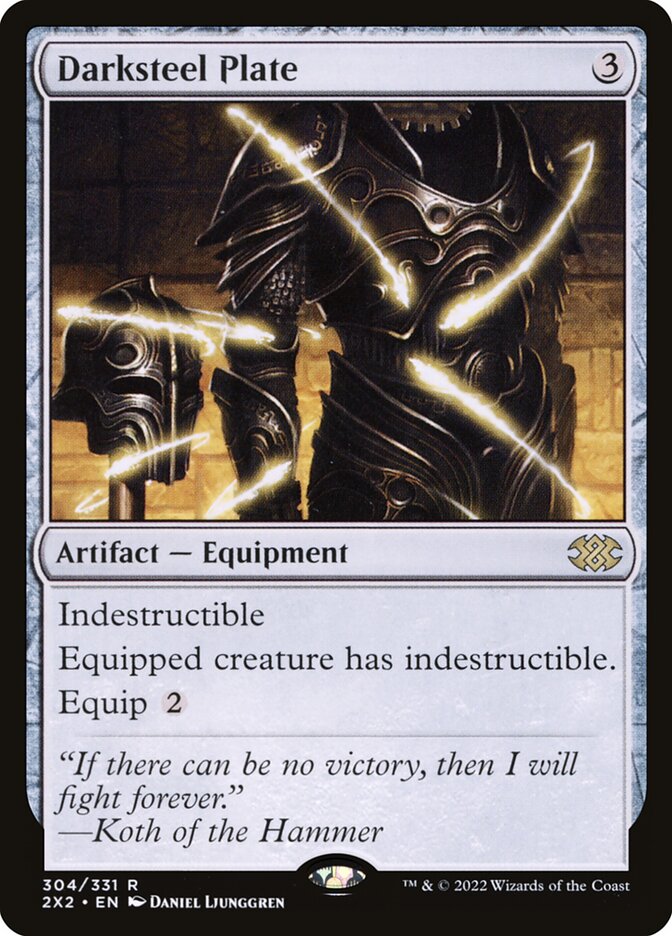 Couraça de Aço Negro / Darksteel Plate - Magic: The Gathering - MoxLand