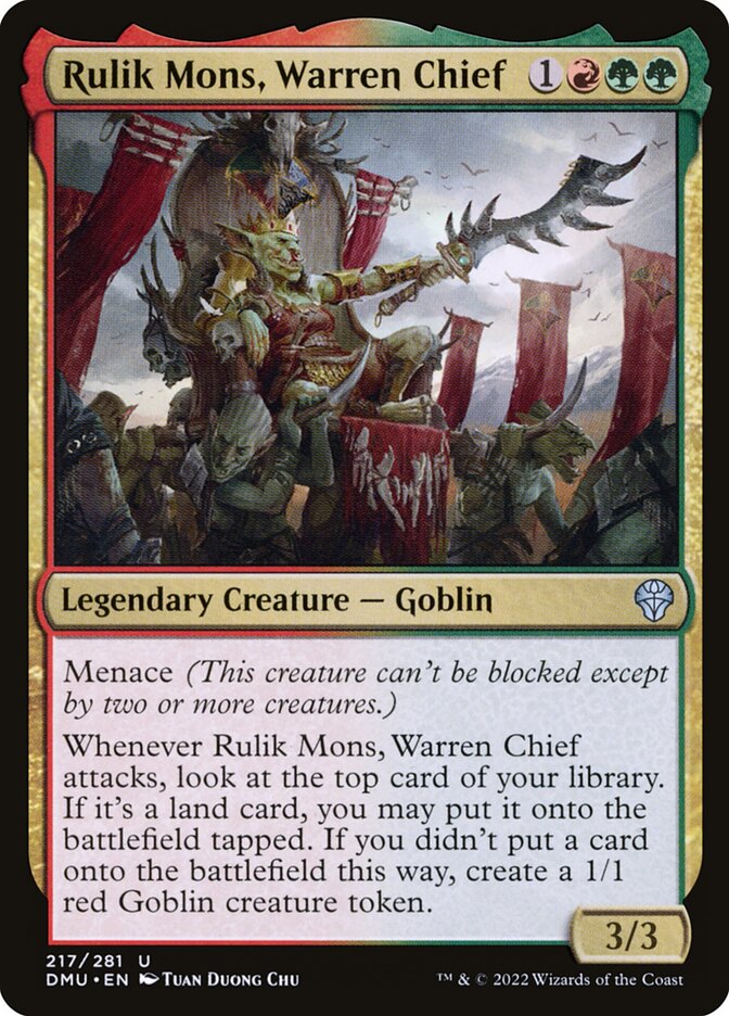 Rulik Mons, Chefona do Viveiro / Rulik Mons, Warren Chief - Magic: The Gathering - MoxLand