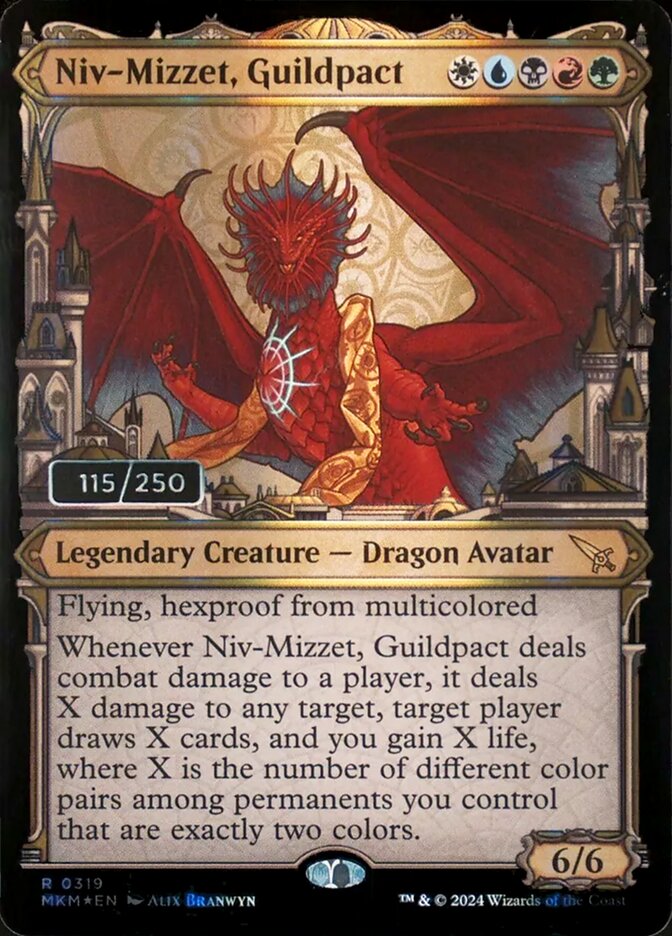 Niv-Mizzet, Pacto das Guildas / Niv-Mizzet, Guildpact - Magic: The Gathering - MoxLand
