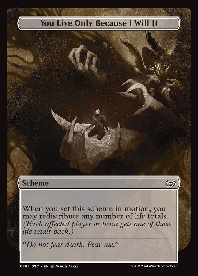 You Live Only Because I Will It - Magic: The Gathering - MoxLand