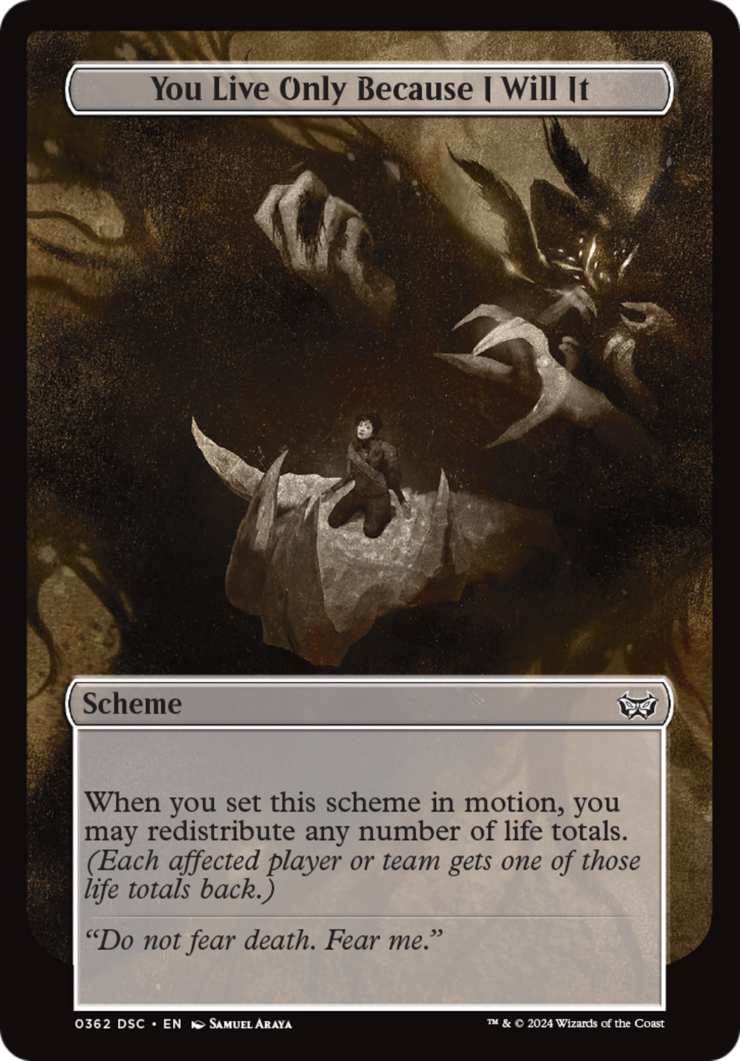 You Live Only Because I Will It - Magic: The Gathering - MoxLand