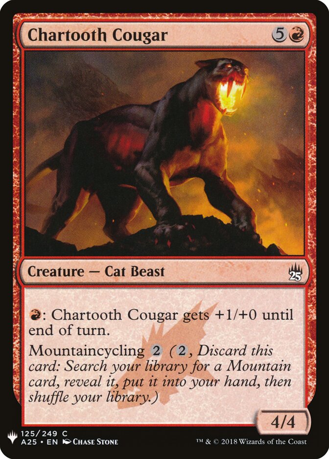 Puma Dentes-de-Carvão / Chartooth Cougar - Magic: The Gathering - MoxLand